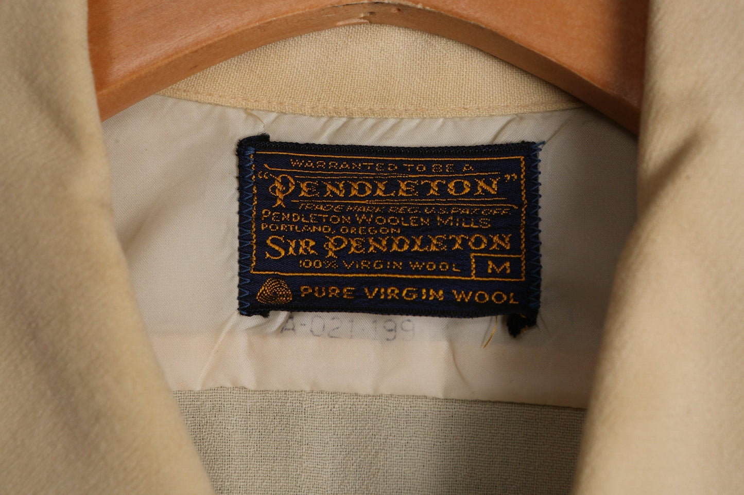 Vintage Men Pendleton Long Sleeve Yellow Shirt