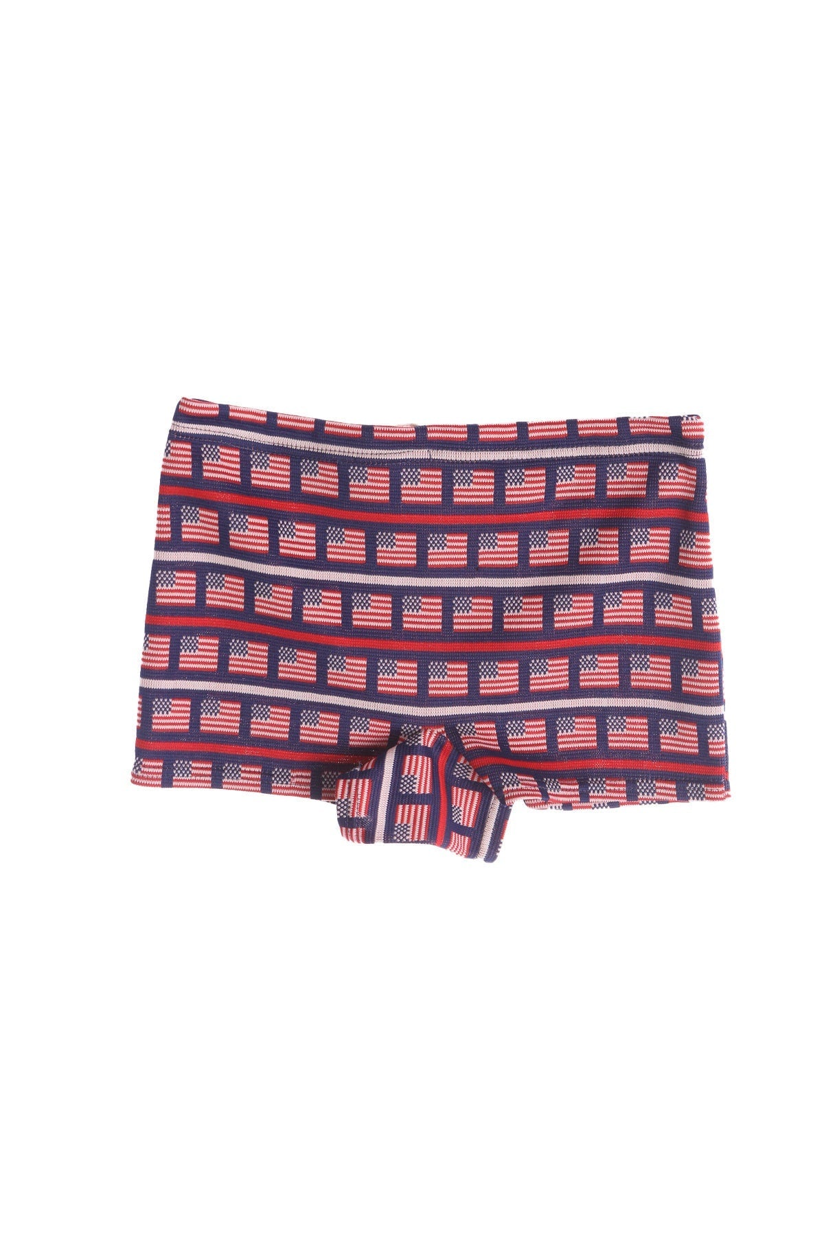 Vintage USA Flag Print Swimming Trunks - Era 60s - 70s