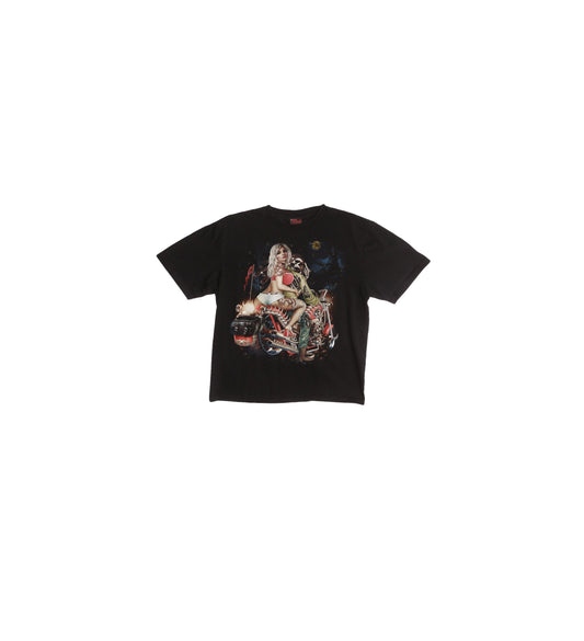 Biker Graphic T-shirt - Public Enemy Label - Skull rider