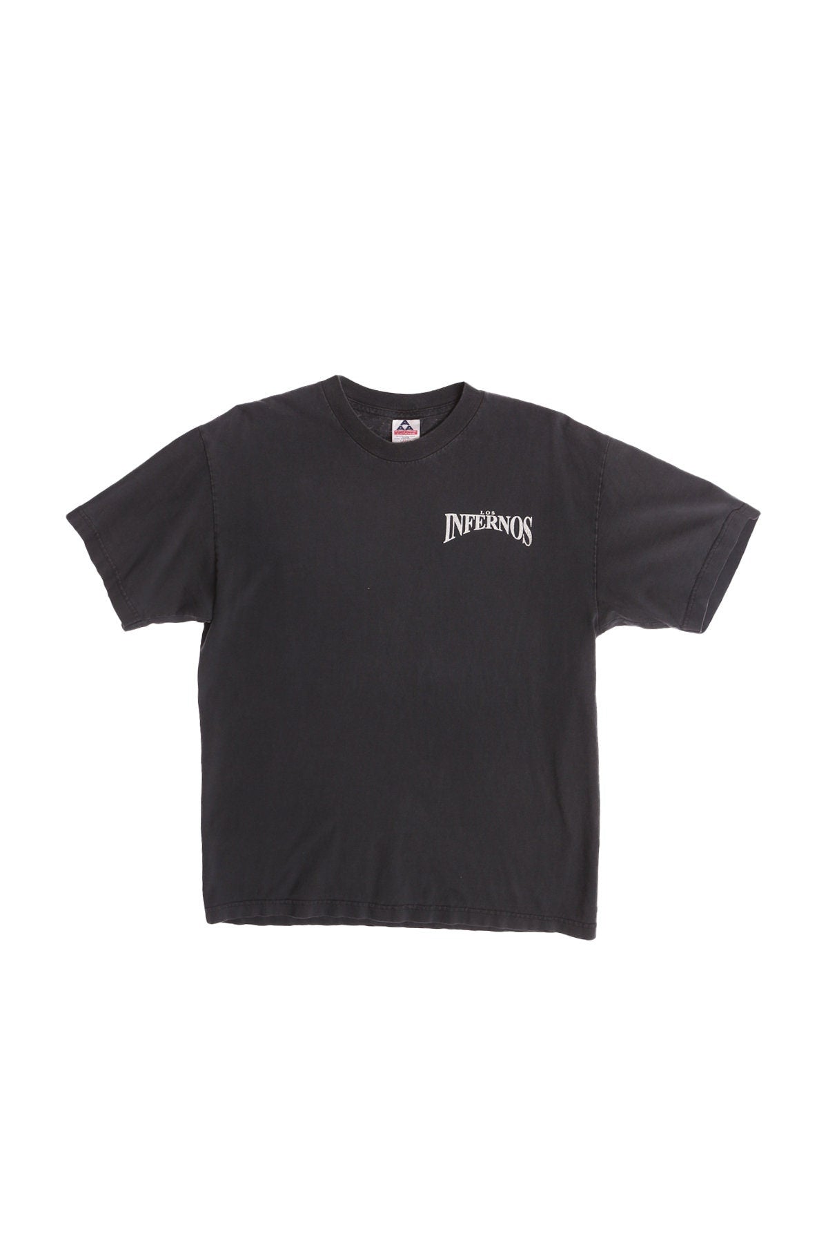 Los Infernos Print Black Graphic T-shirt