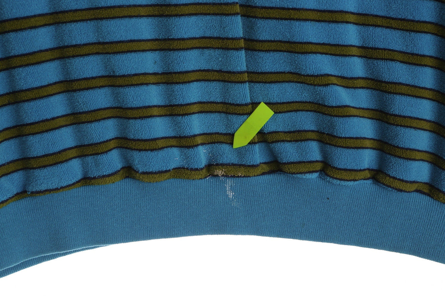 1960s Blue Striped Short Sleeve Mod Shirt