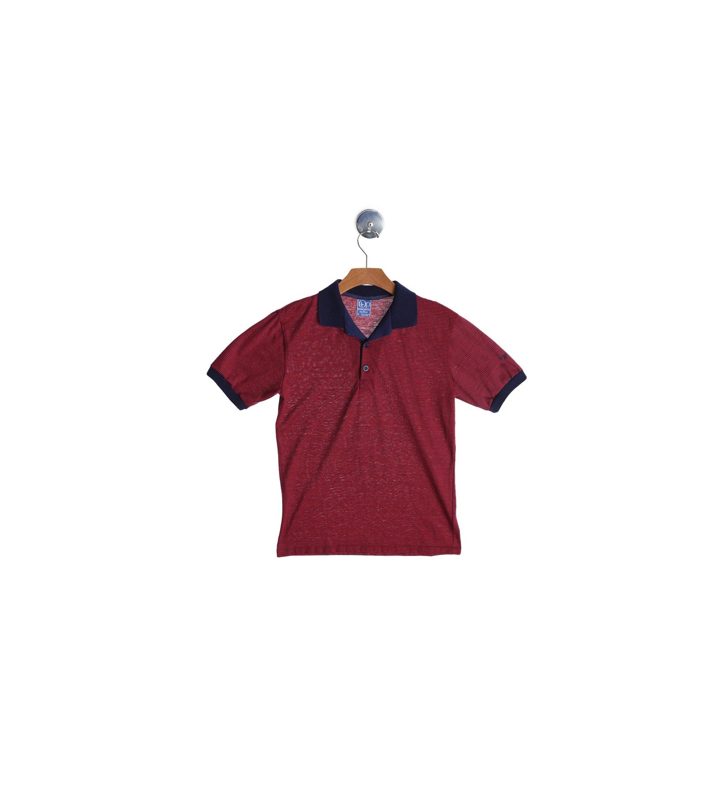 Vintage Op Blue Striped Polo Shirt - Era 70s - 80s Ocean Pacific