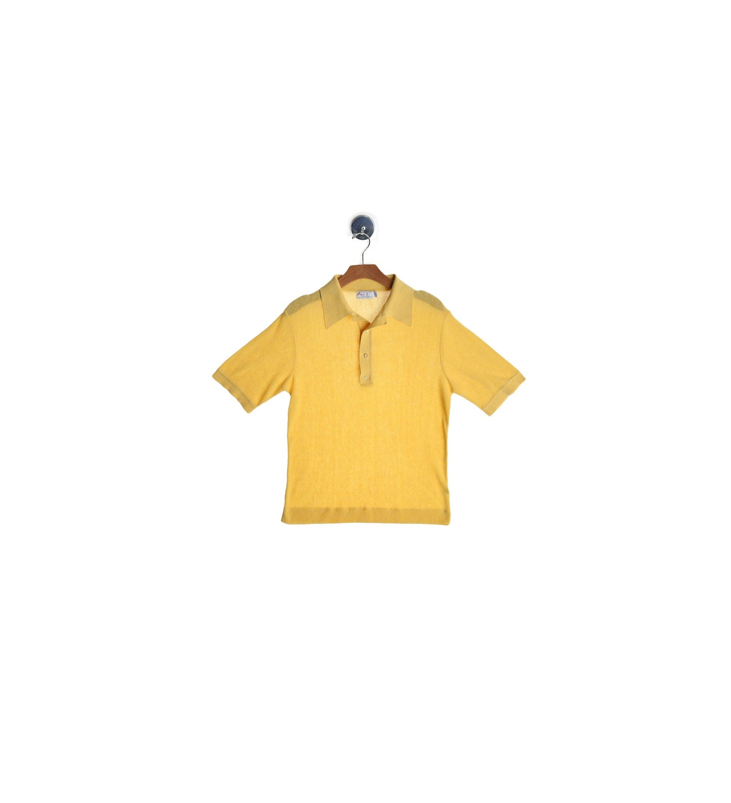 Vintage Yellow Polo Shirt - Era 60s - 70s