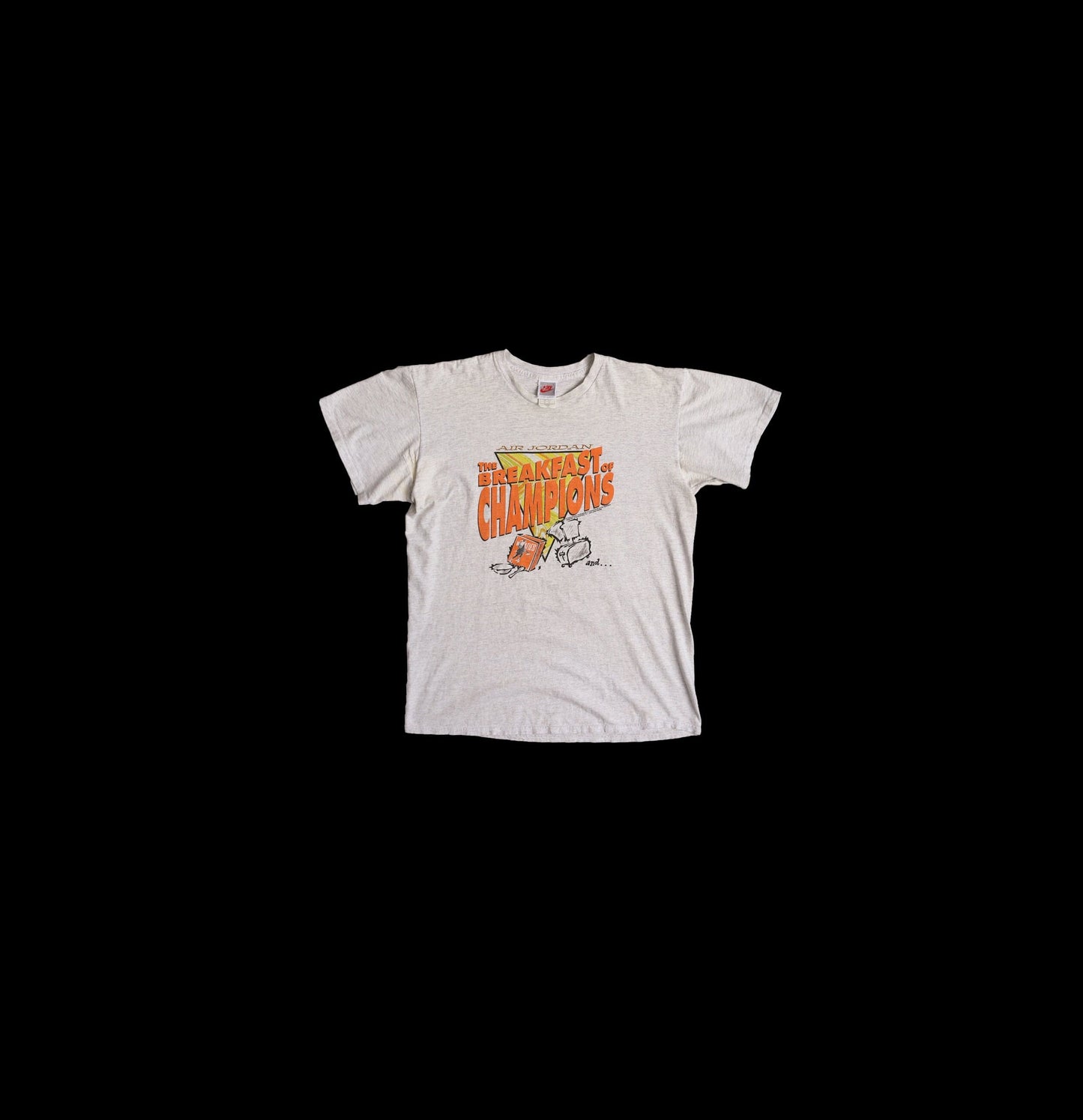 Vintage Nike Gray Basketball Jam Graphic T-shirt