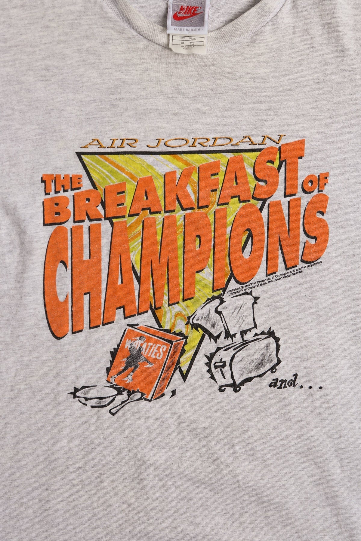 Vintage Nike Gray Basketball Jam Graphic T-shirt