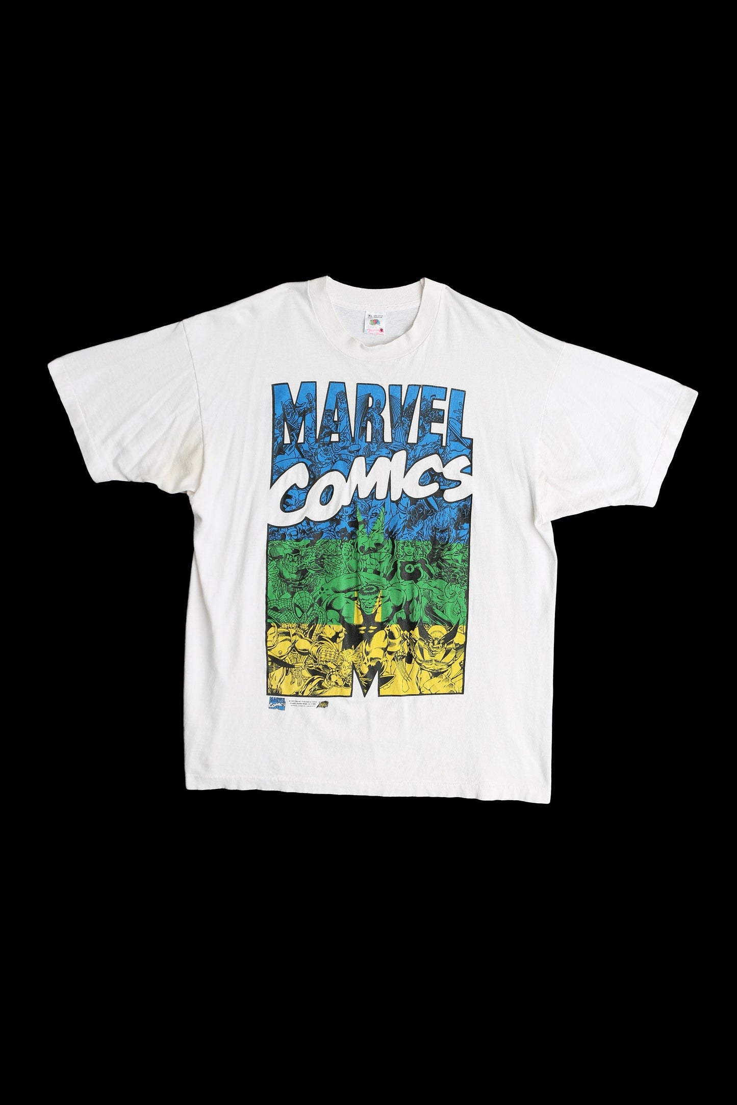 Vintage Comics White Graphic T-shirt - Estimated Era 1990's