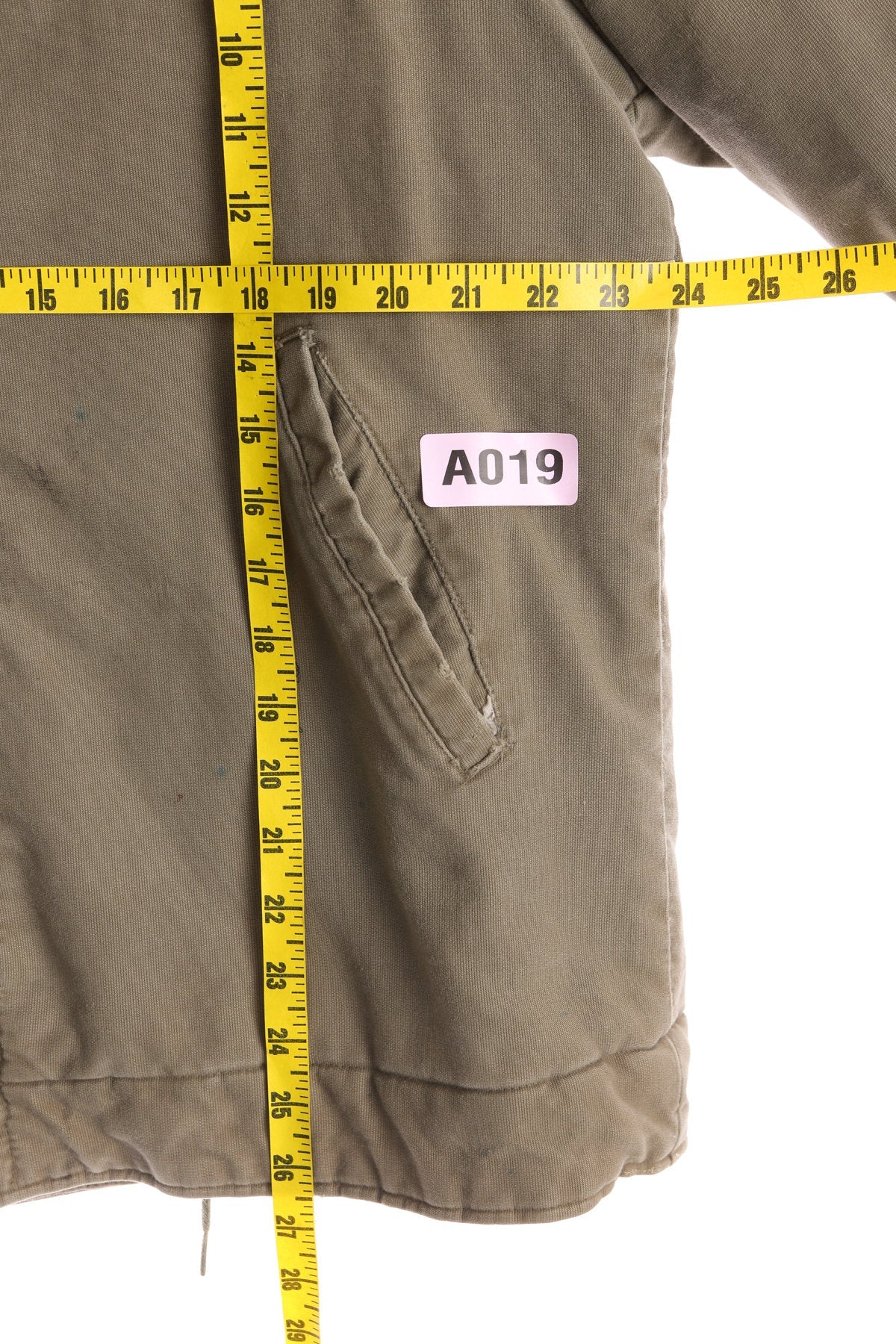 Men Green Canvas Sherpa Jacket