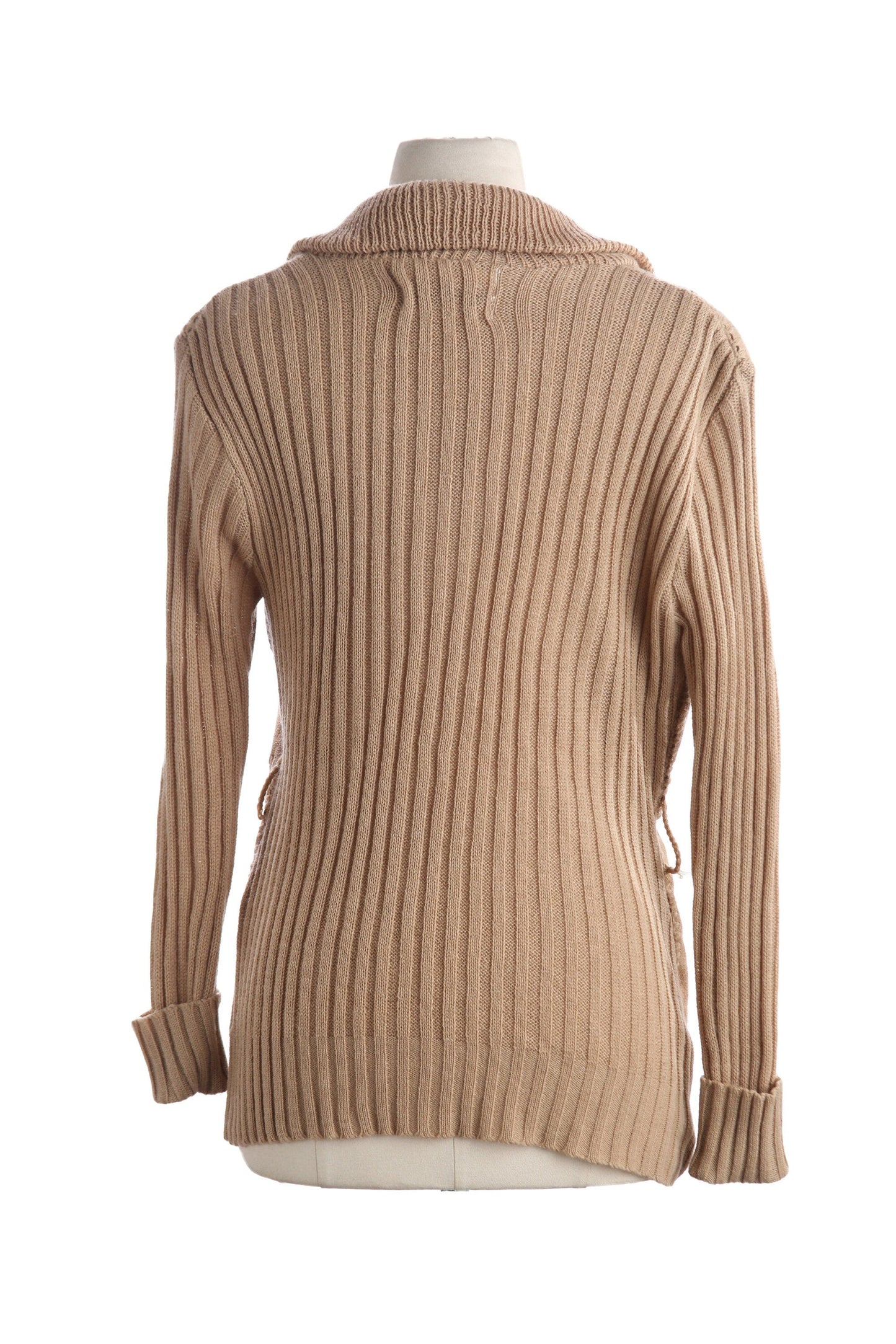 Vintage Women Brown Suede Sweater/Jacket by Janne's Fashion - Estimated Era 1960's - 1970's - Made in Korea