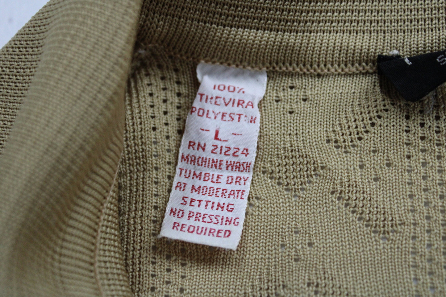 Vintage Collared Short Sleeve Polyester Shirt