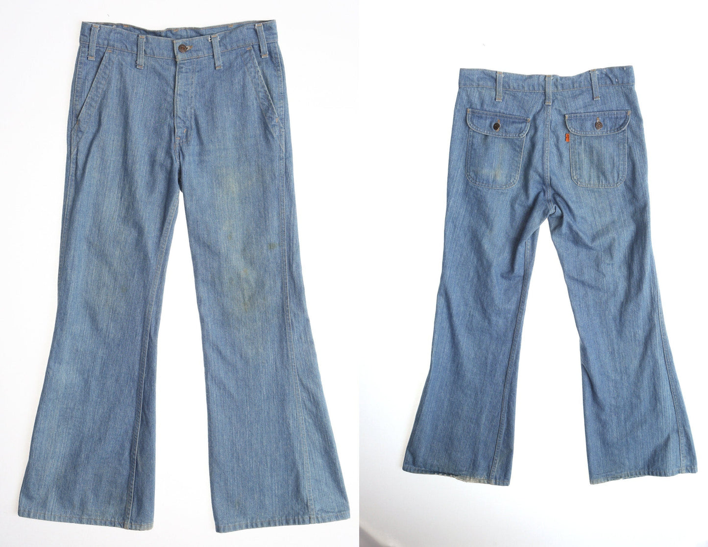 Vintage Bell Bottom Pants / Light Wash / Denim / Levi's