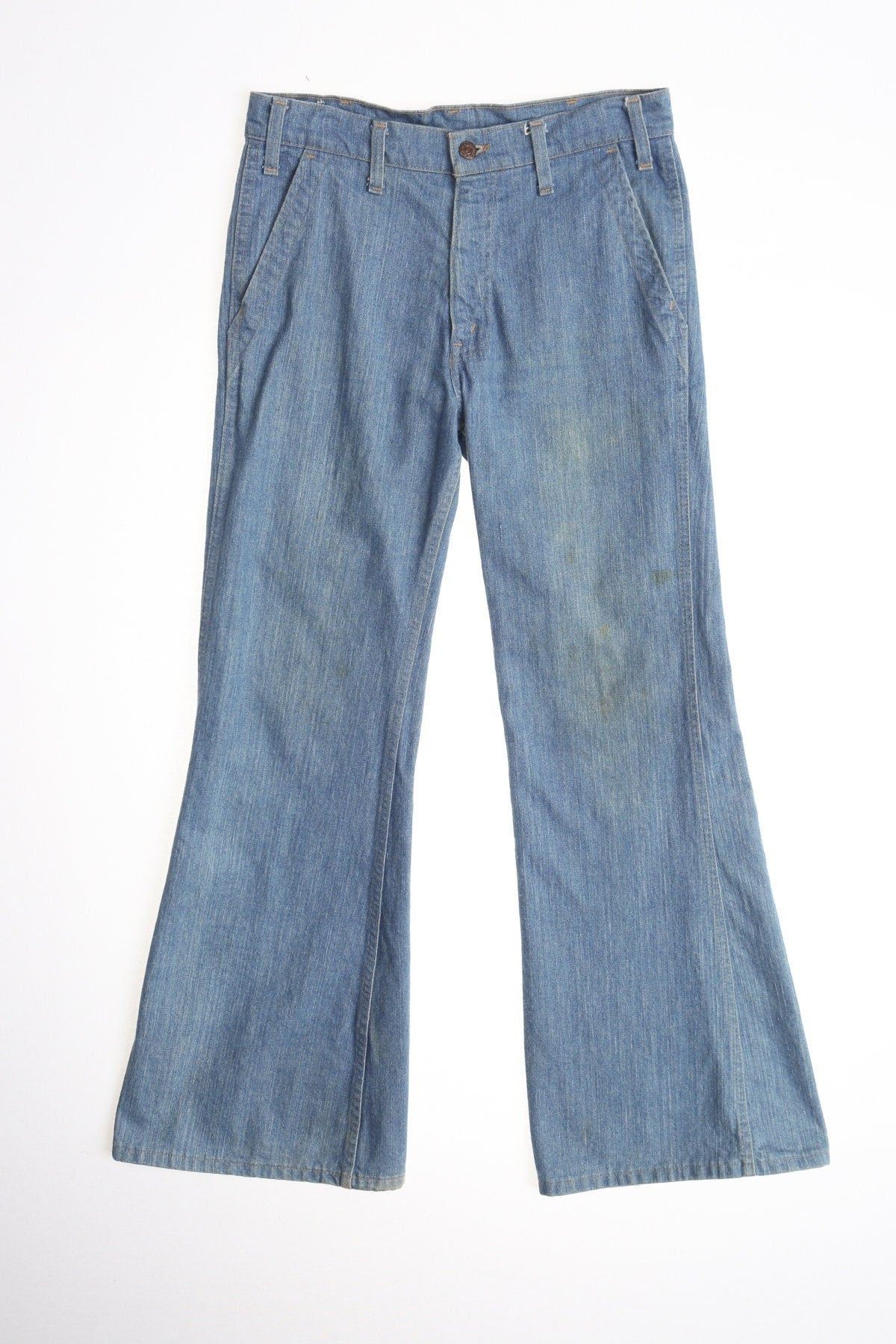 Vintage Bell Bottom Pants / Light Wash / Denim / Levi's
