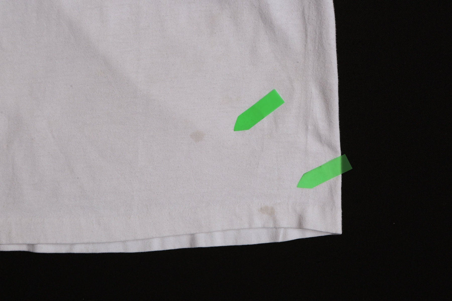 Vintage Children Nike White Graphic Tshirt Blue Label Striped Era 80's 90's