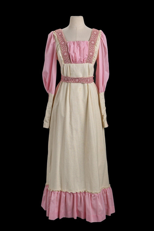 70s Women Summer Dress - Prairie Style