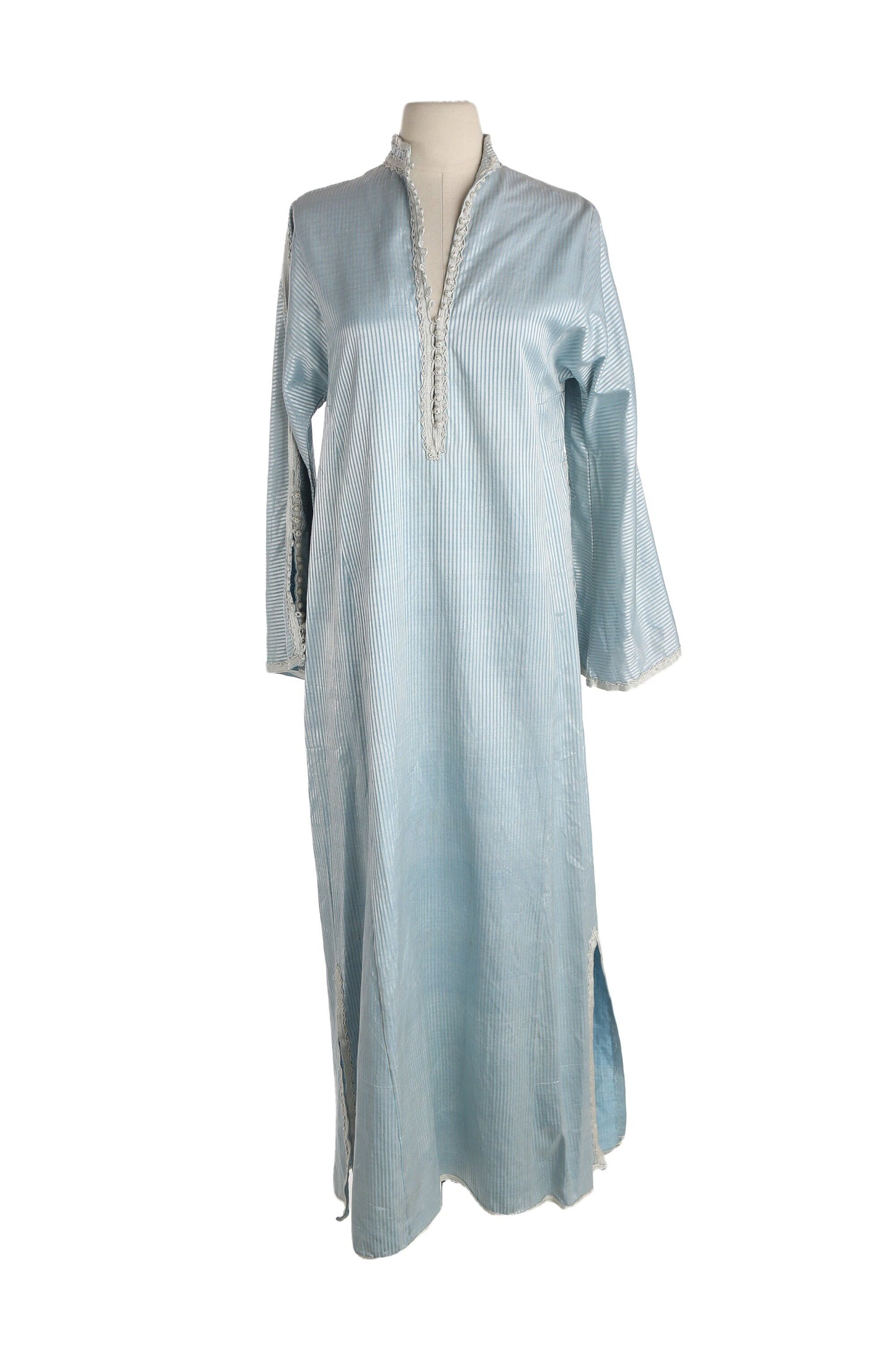 Vintage Blue Striped Tunic Dress