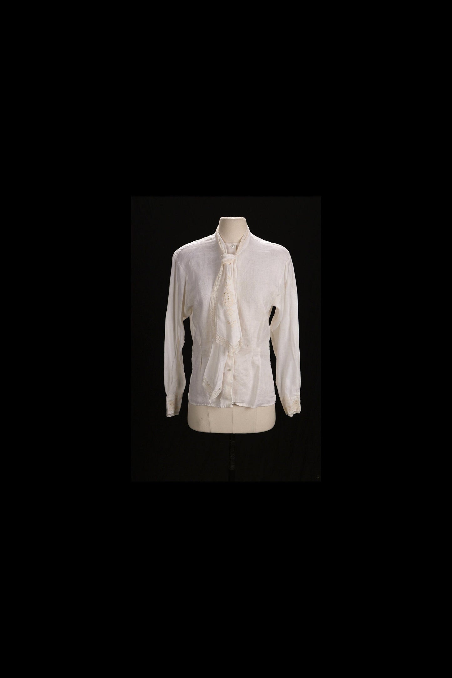 White Linen Casual Button Down Blouse