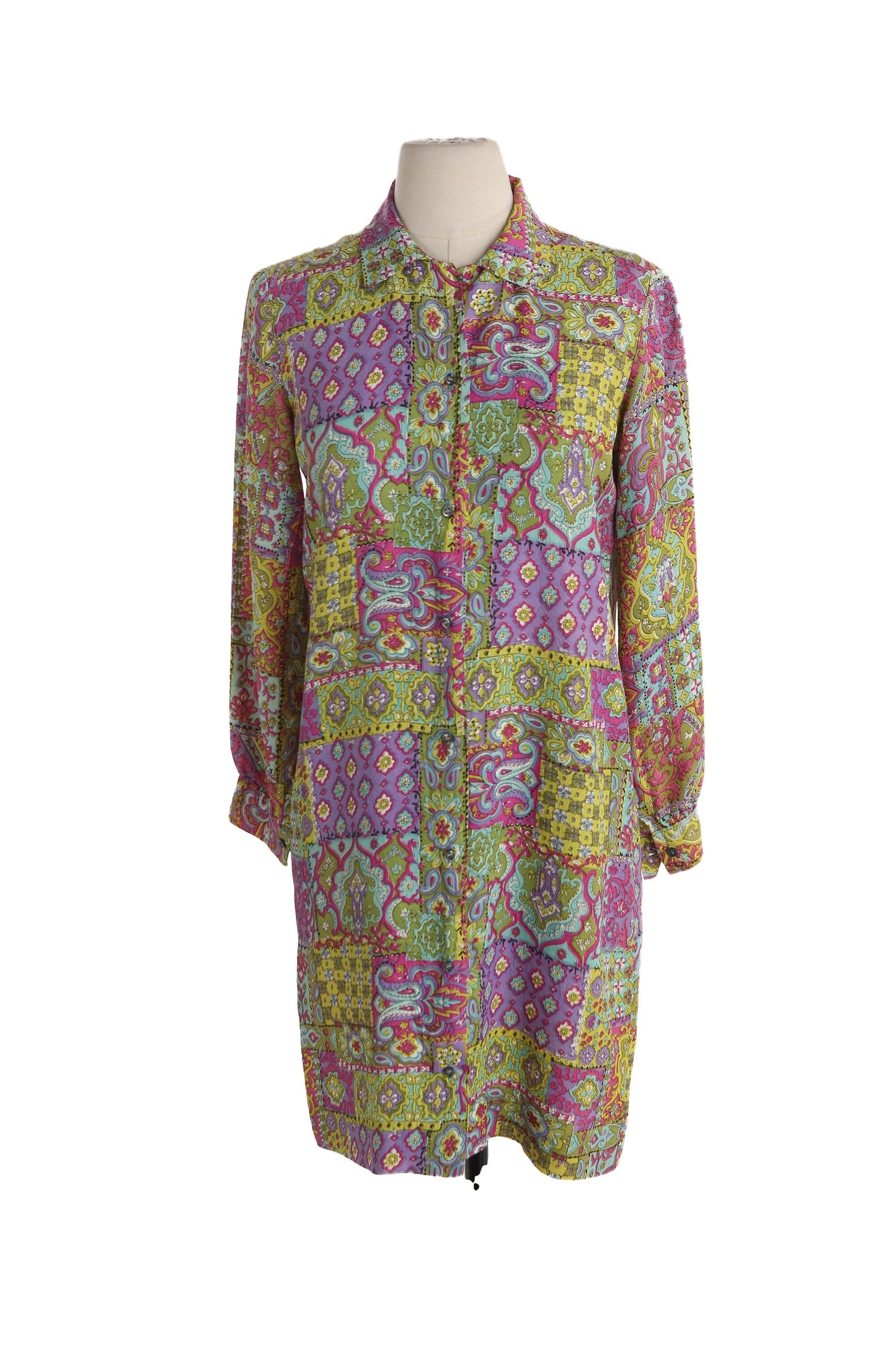 Vintage Mod Floral Print Dress