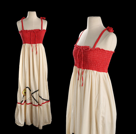 70s Strap Summer Dress