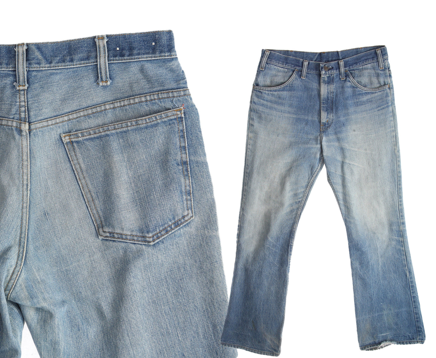 Vintage Bell Bottom Pants / Denim / by JCPenney / 1970s - 1980s