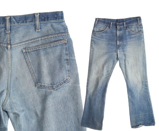 Vintage Bell Bottom Pants / Denim / by JCPenney / 1970s - 1980s