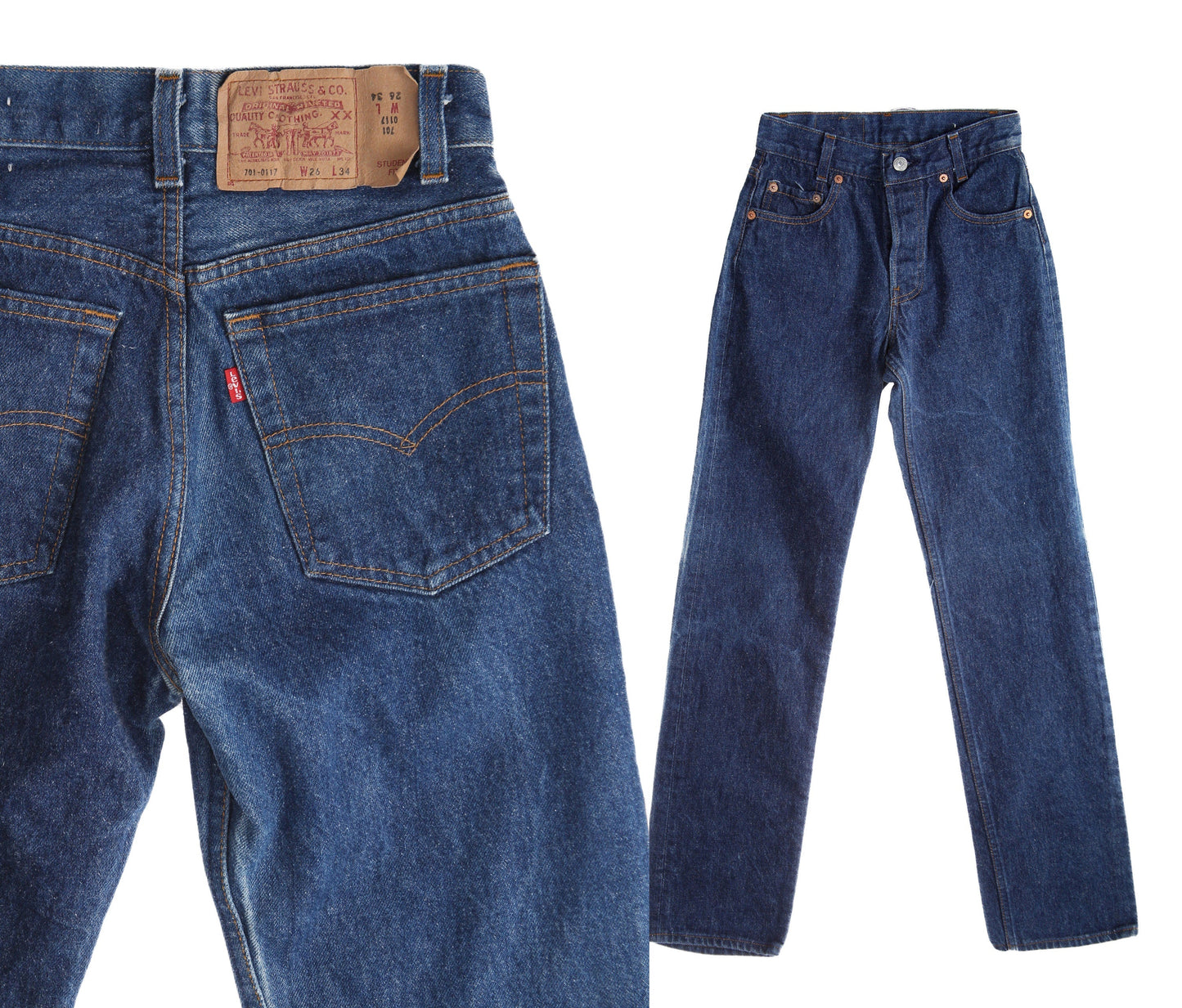 Vintage Levi's Jeans - Made in USA - 701-0117 Student Fit