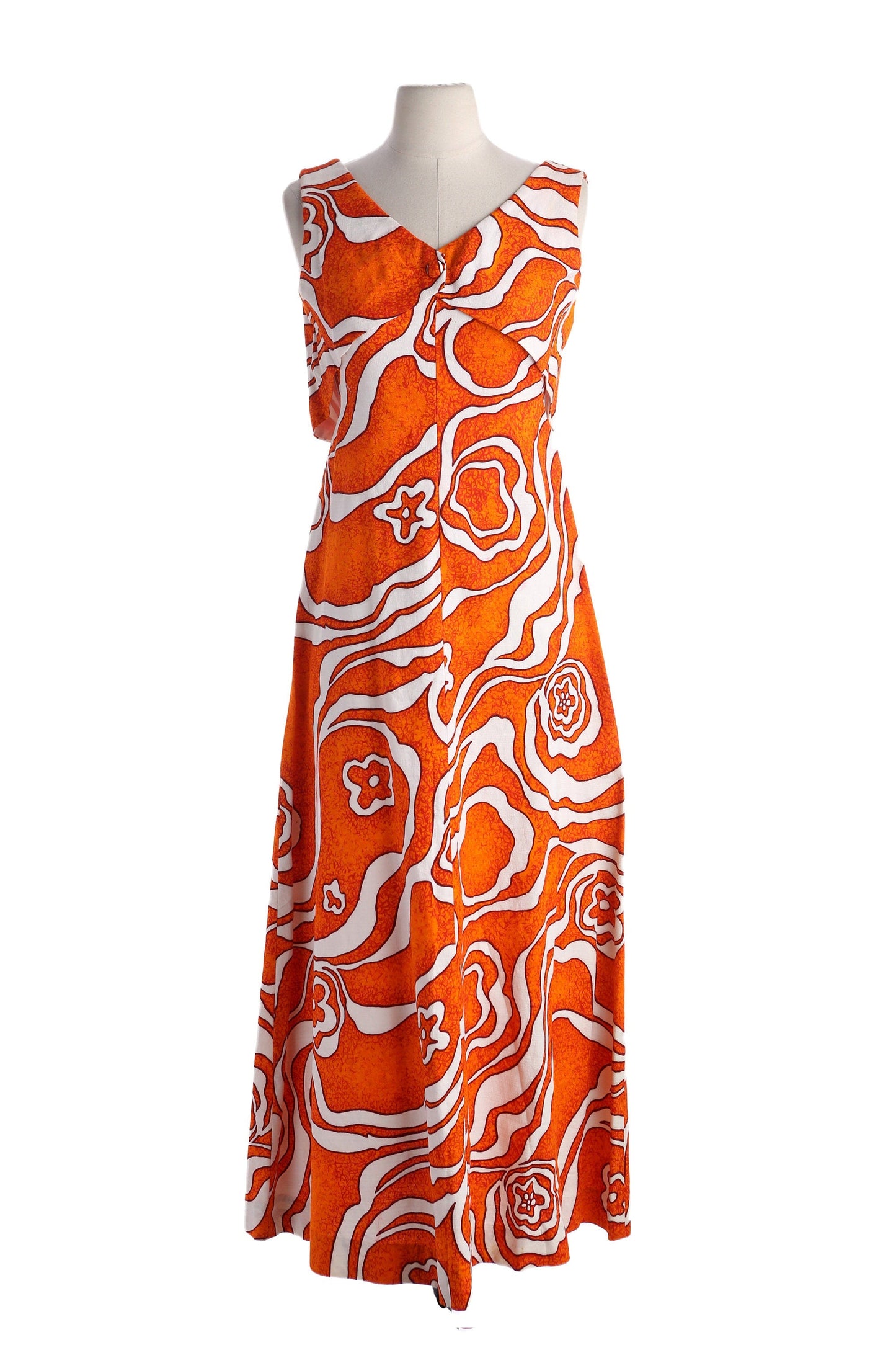 Vintage Hawaiian Dress by Sears Hawaiian Fashions - Estimated Era 1960s - 1970s