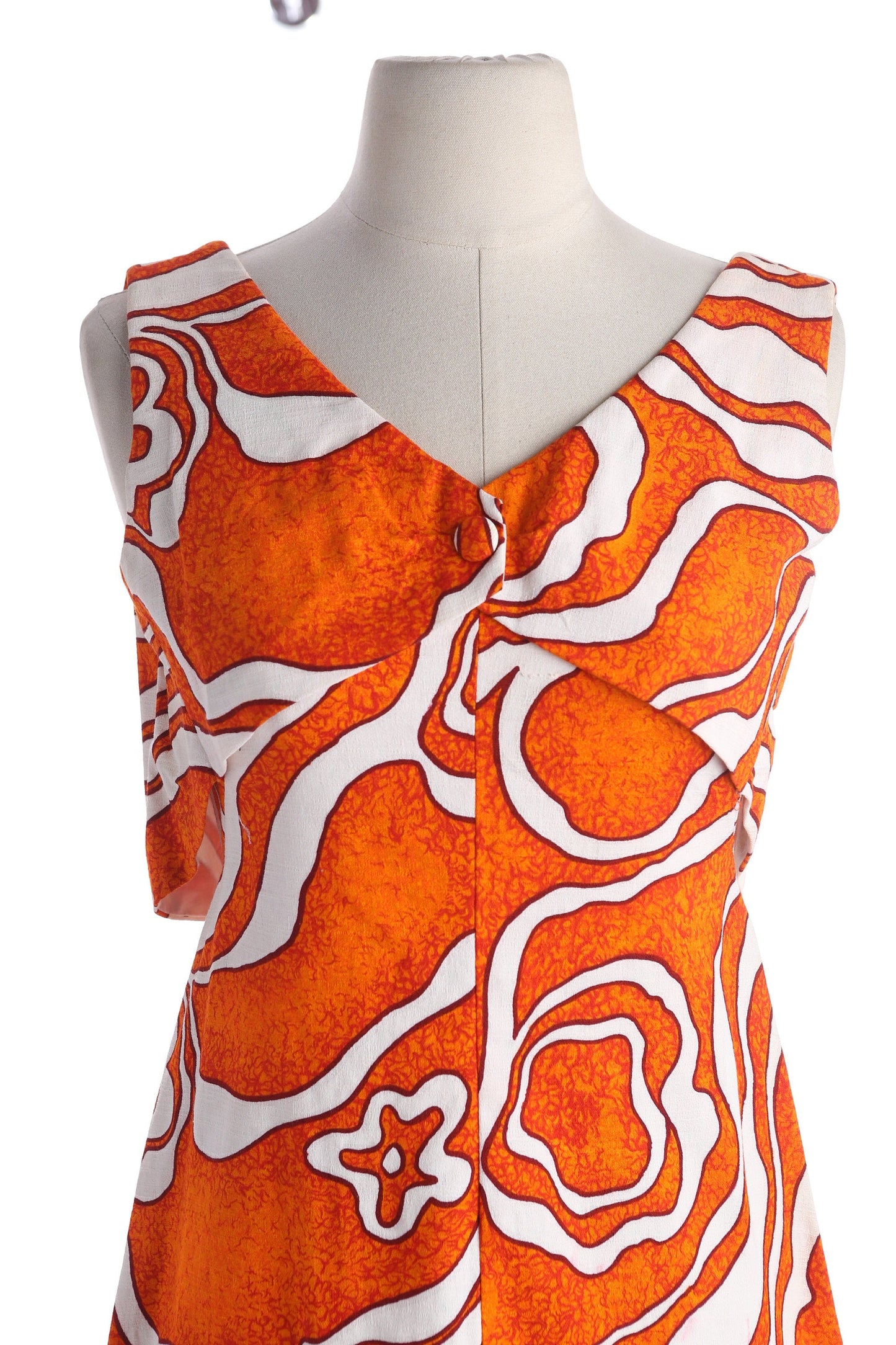 Vintage Hawaiian Dress by Sears Hawaiian Fashions - Estimated Era 1960s - 1970s