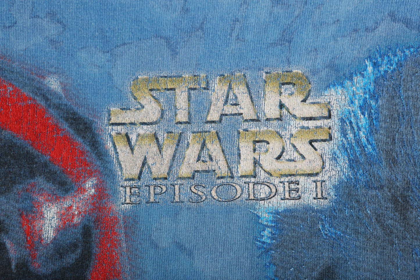 Vintage Star Wars Episode 1 Blue Graphic T-shirt