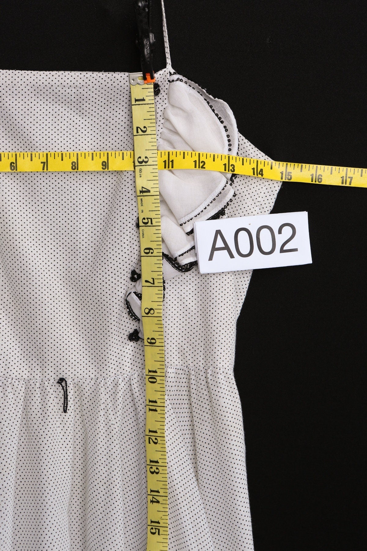 Polkadot White Summer Dress - Era 70's - 80's