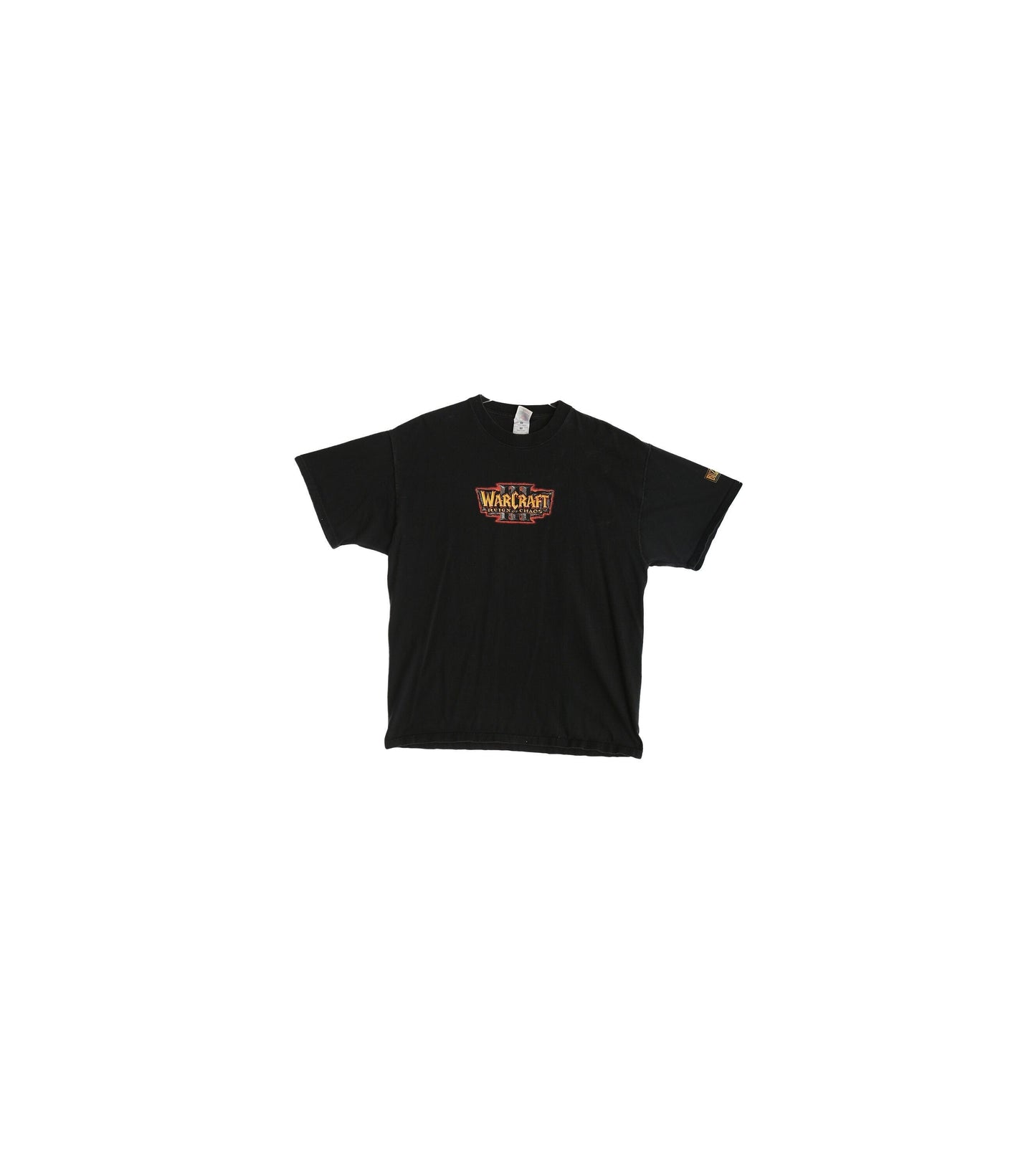 Vintage Warcraft 3 Reing of Chaos Black Graphic T-shirt