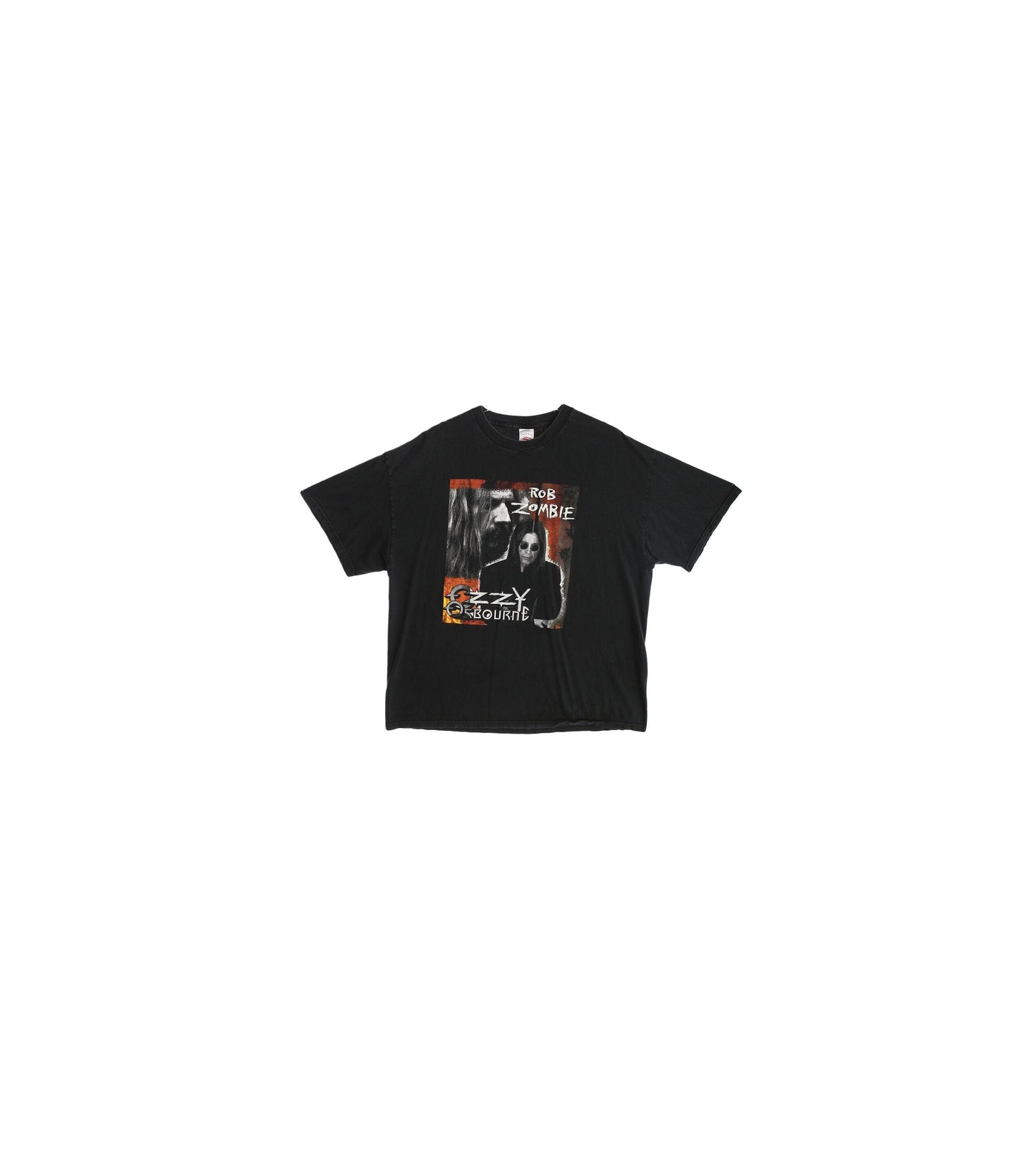Vintage Rob Zombie and Ozzy Osbourne Black Rock T-shirt