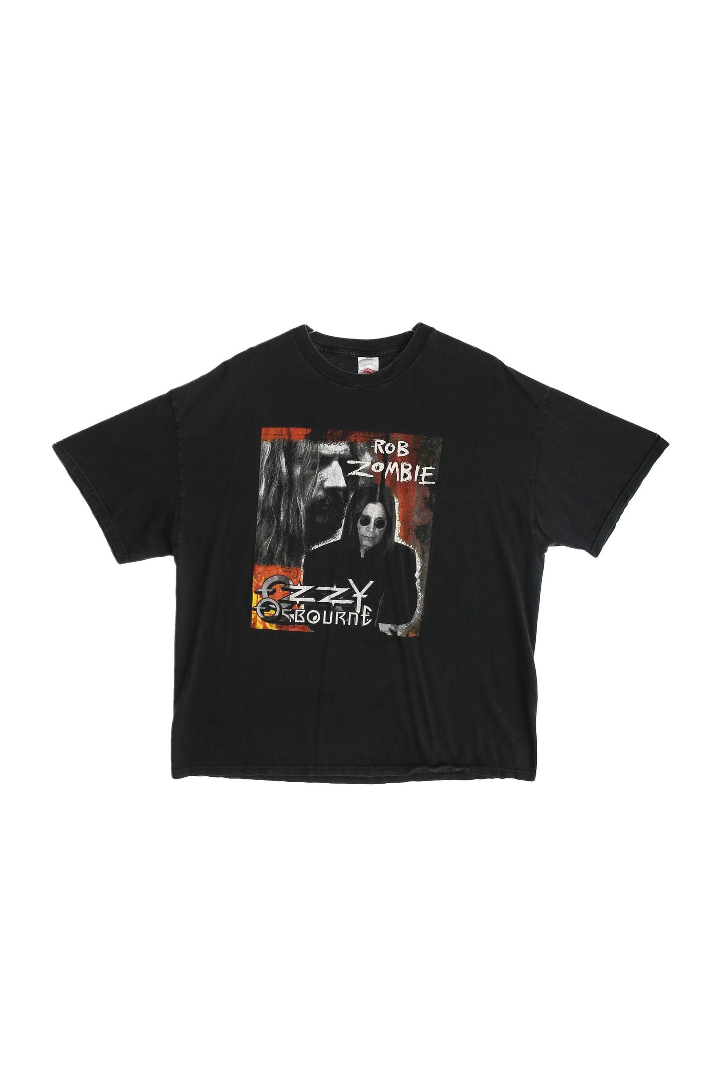 Vintage Rob Zombie and Ozzy Osbourne Black Rock T-shirt
