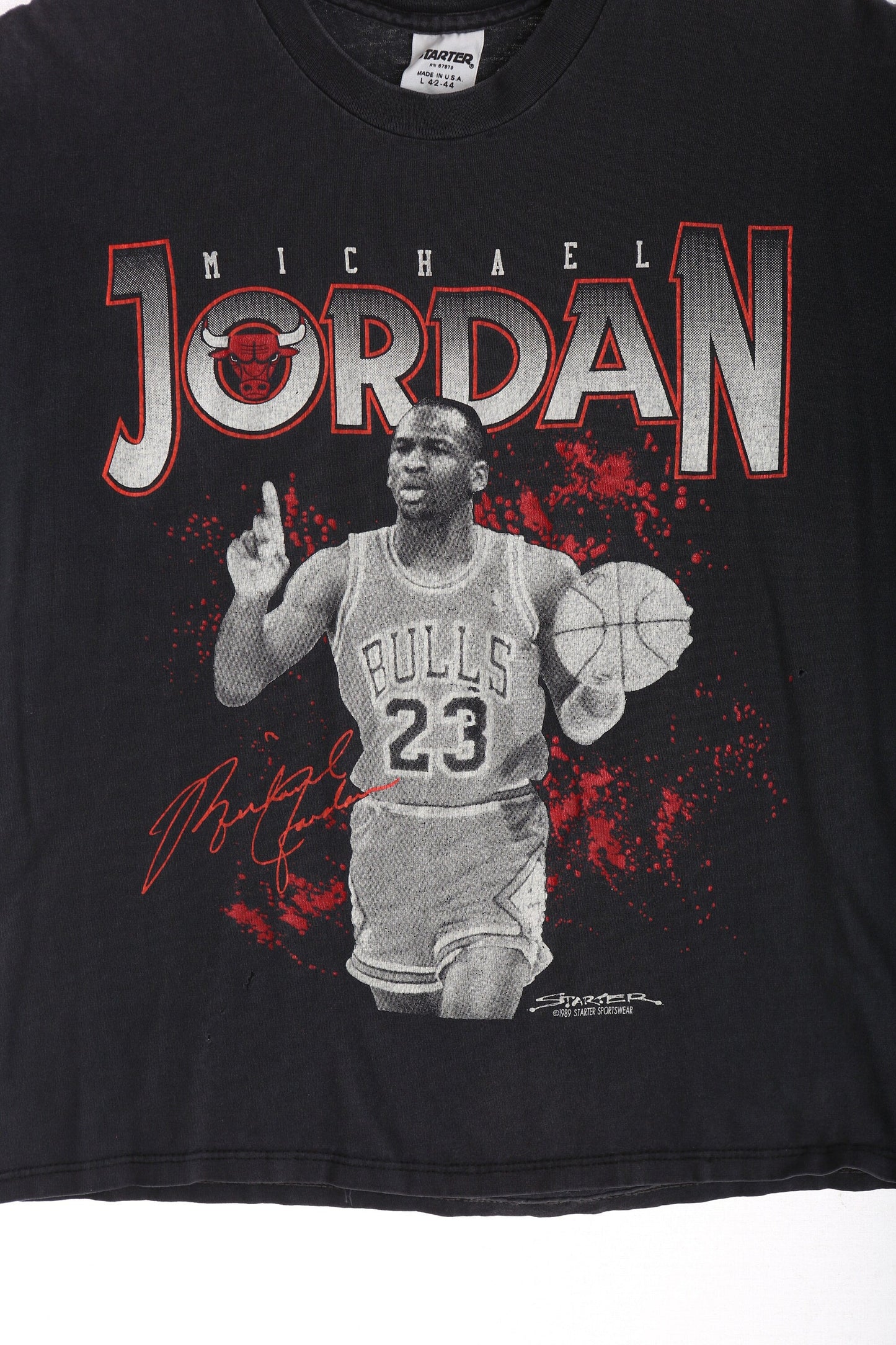 Vintage Starter Graphic T-shirt with Michael J. Basketball Print