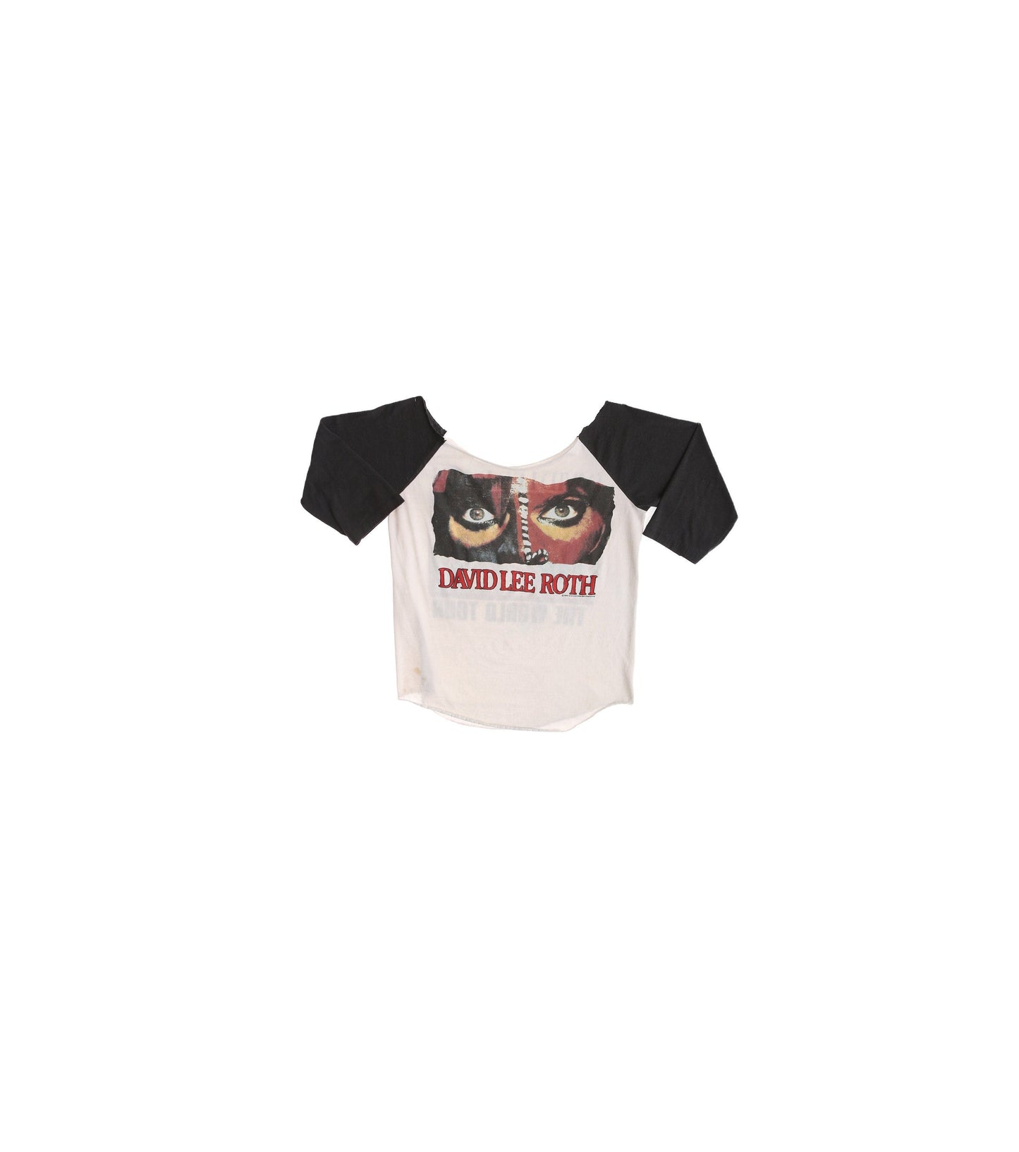 Vintage David Lee Roth The World Tour Rock Cut off T-shirt