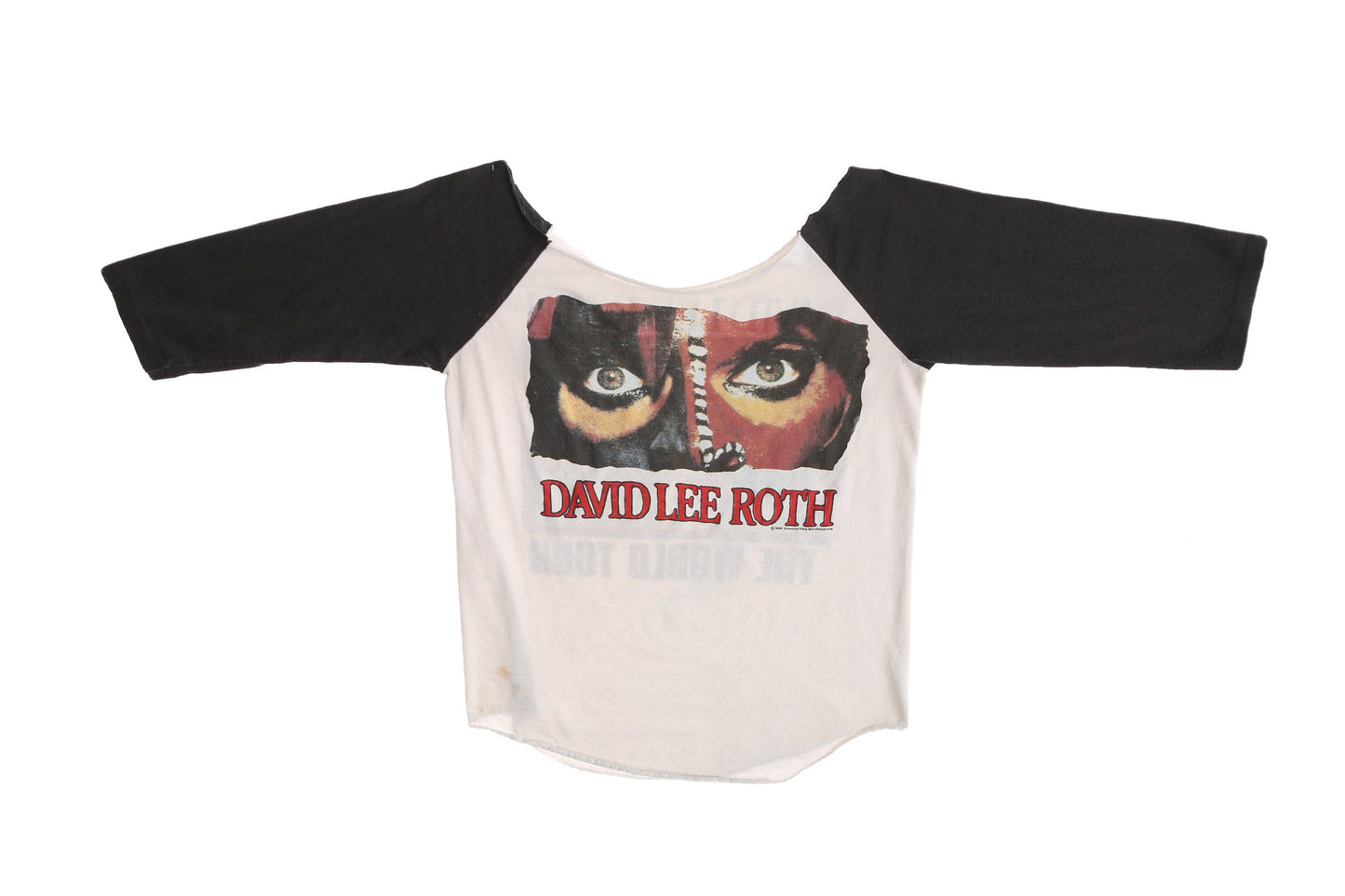 Vintage David Lee Roth The World Tour Rock Cut off T-shirt