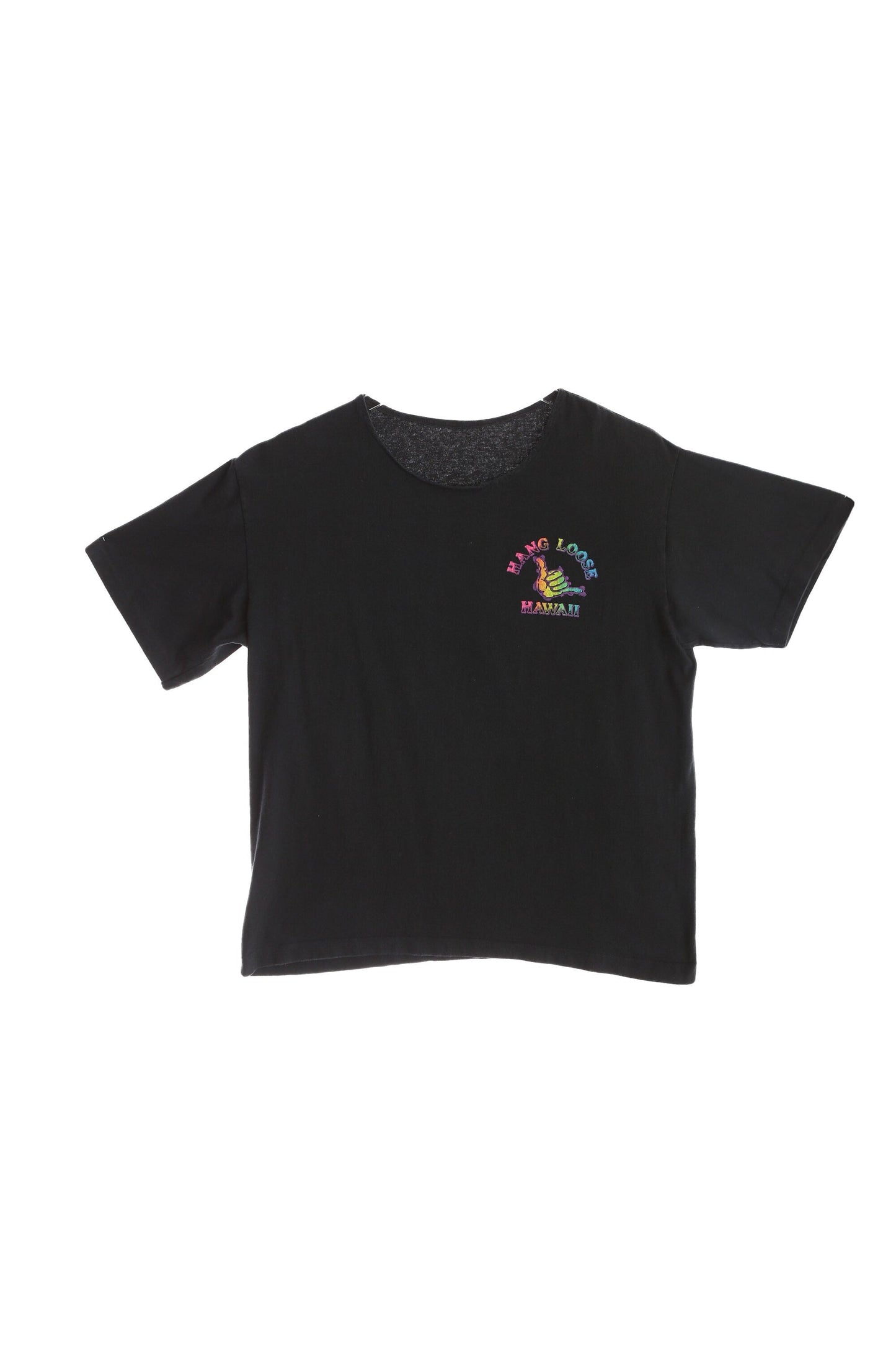 Vintage Hang Loose Hawaii Black Graphic T-shirt