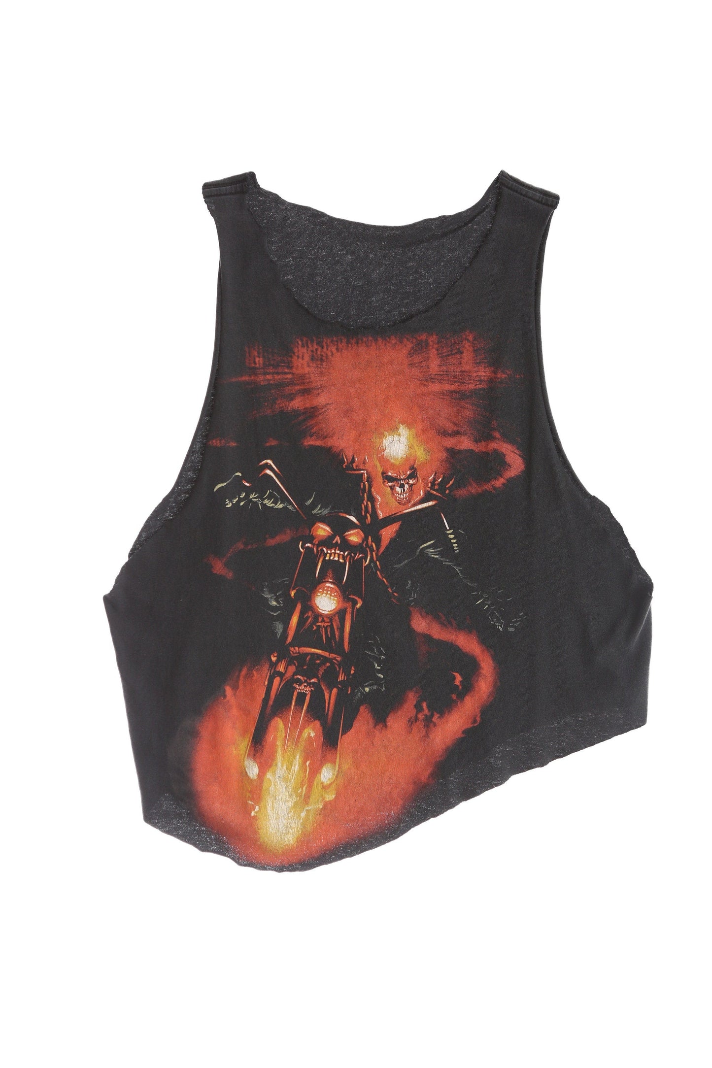 Vintage Ghost Rider Graphic Cut Off T-shirt
