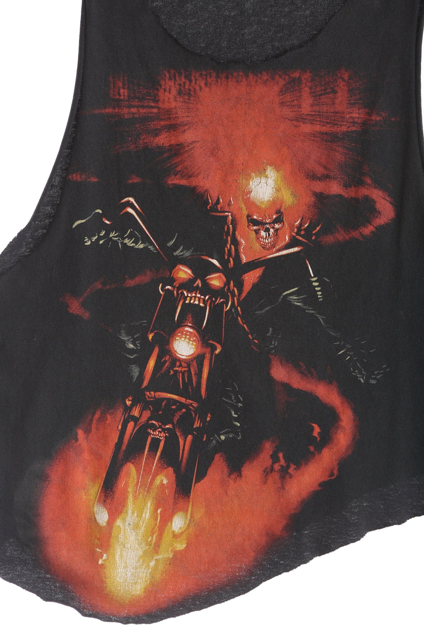 Vintage Ghost Rider Graphic Cut Off T-shirt
