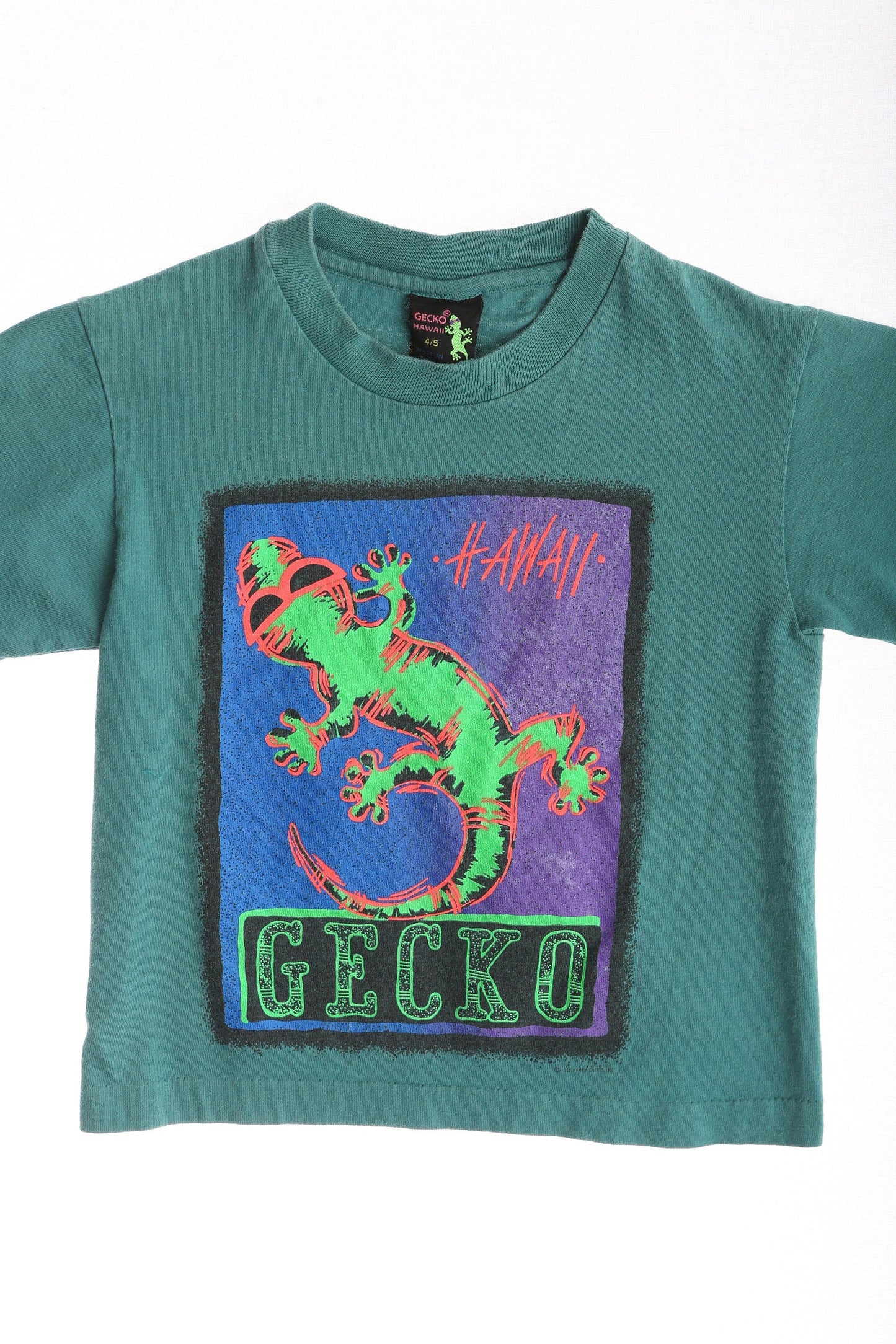 Vintage Green Hawaiian Graphic T-shirt