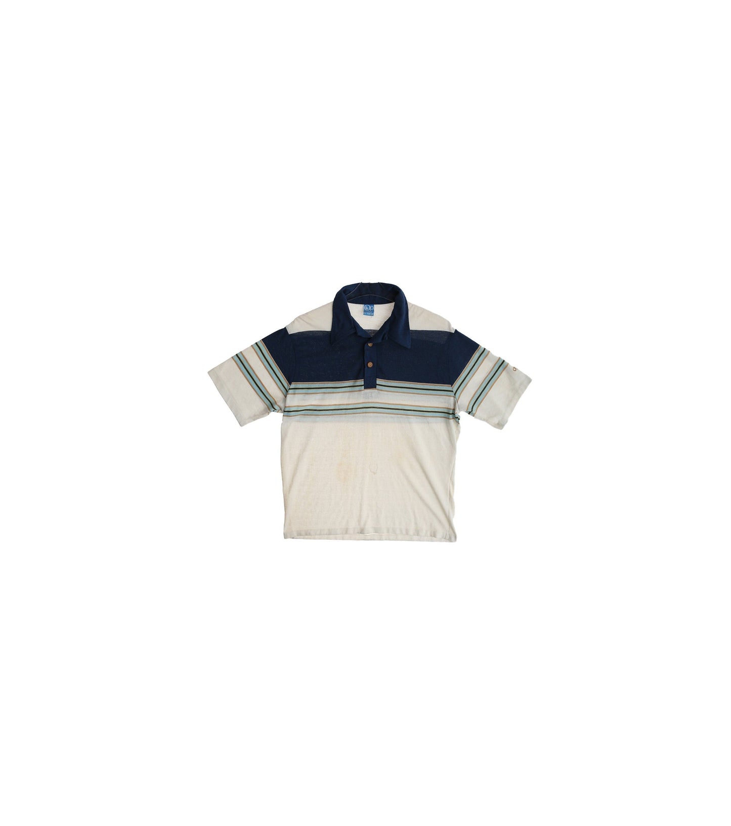 Vintage Op Striped Polo Shirt / Estimated Era: 70s - 80s