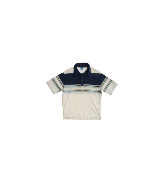 Vintage Op Striped Polo Shirt / Estimated Era: 70s - 80s