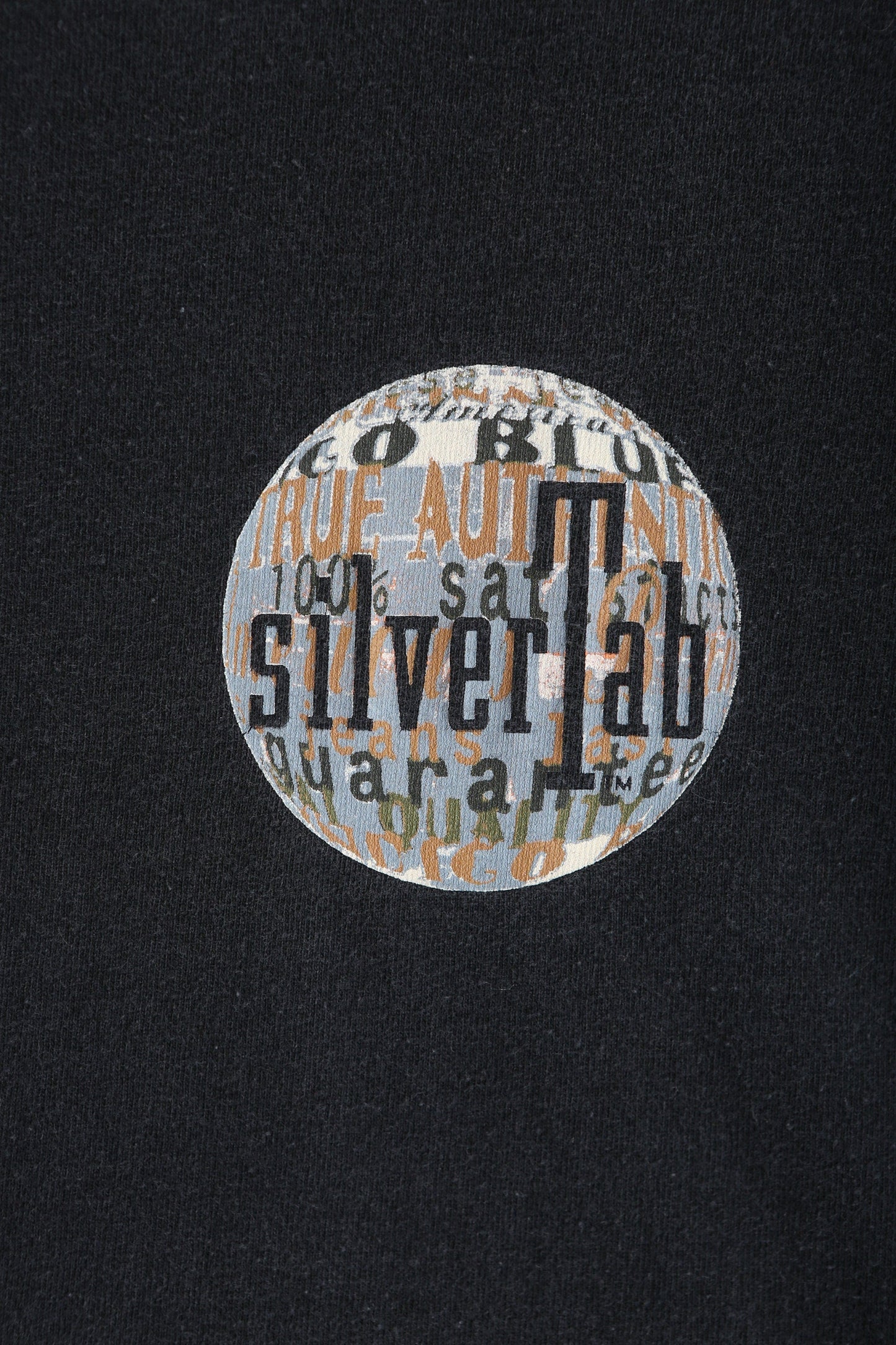 Vintage Silver Tab Levi's Black Graphic T-shirt / Made in USA
