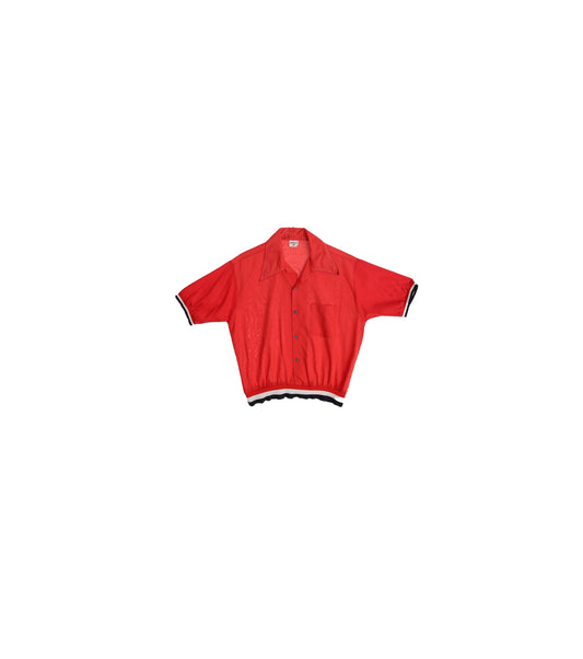 Vintage Men's Red Button Up Shirt by Bandito Jac