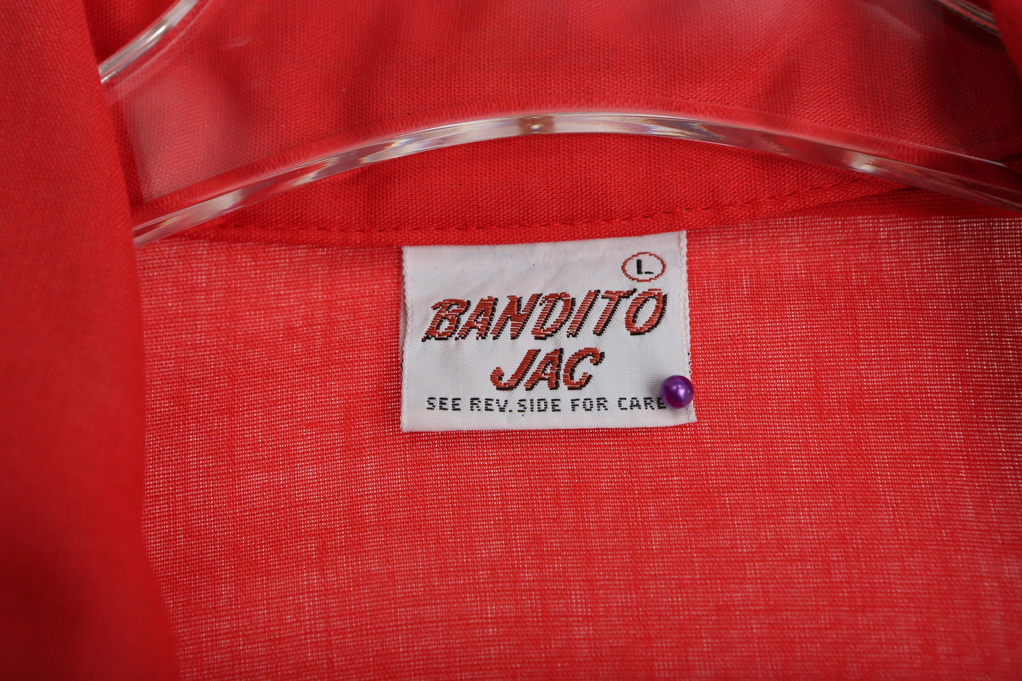 Vintage Men's Red Button Up Shirt by Bandito Jac