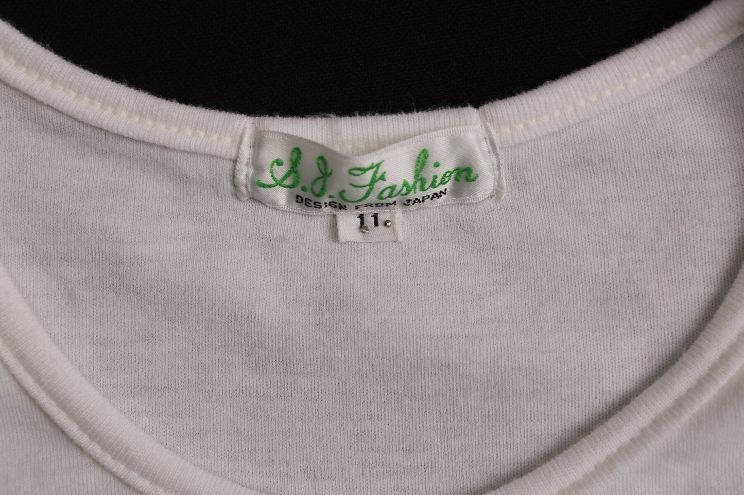 Flower Print White Crew Neck Blouse - Era 70s - 80s - Design from Japan
