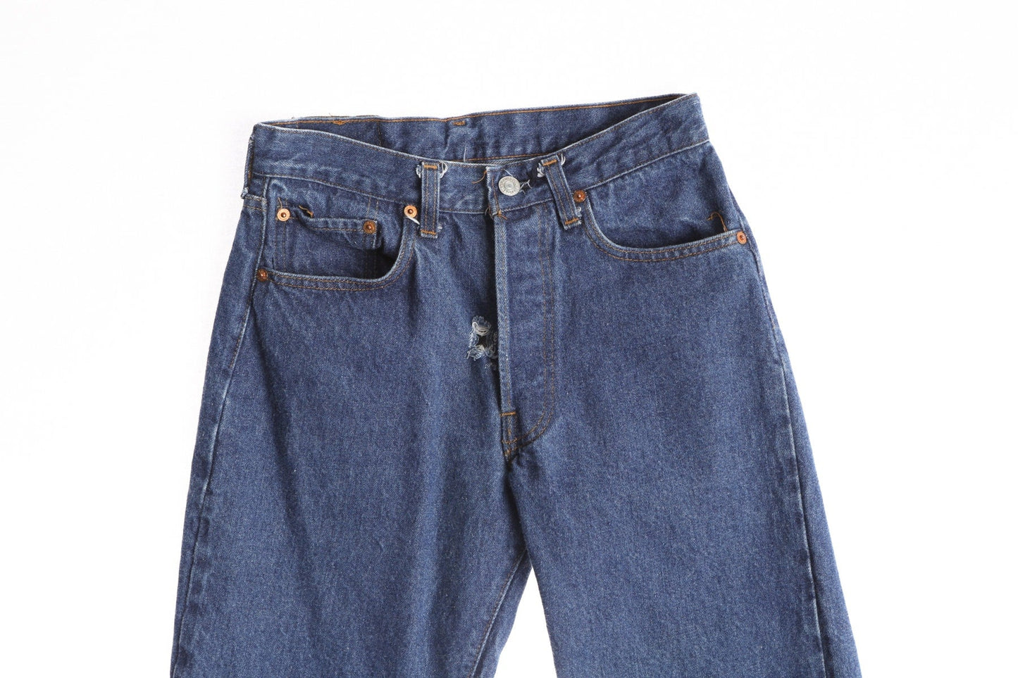 Vintage 501 Levi's Jeans - Dark Wash Blue - Made in USA - Era 80s - 90s