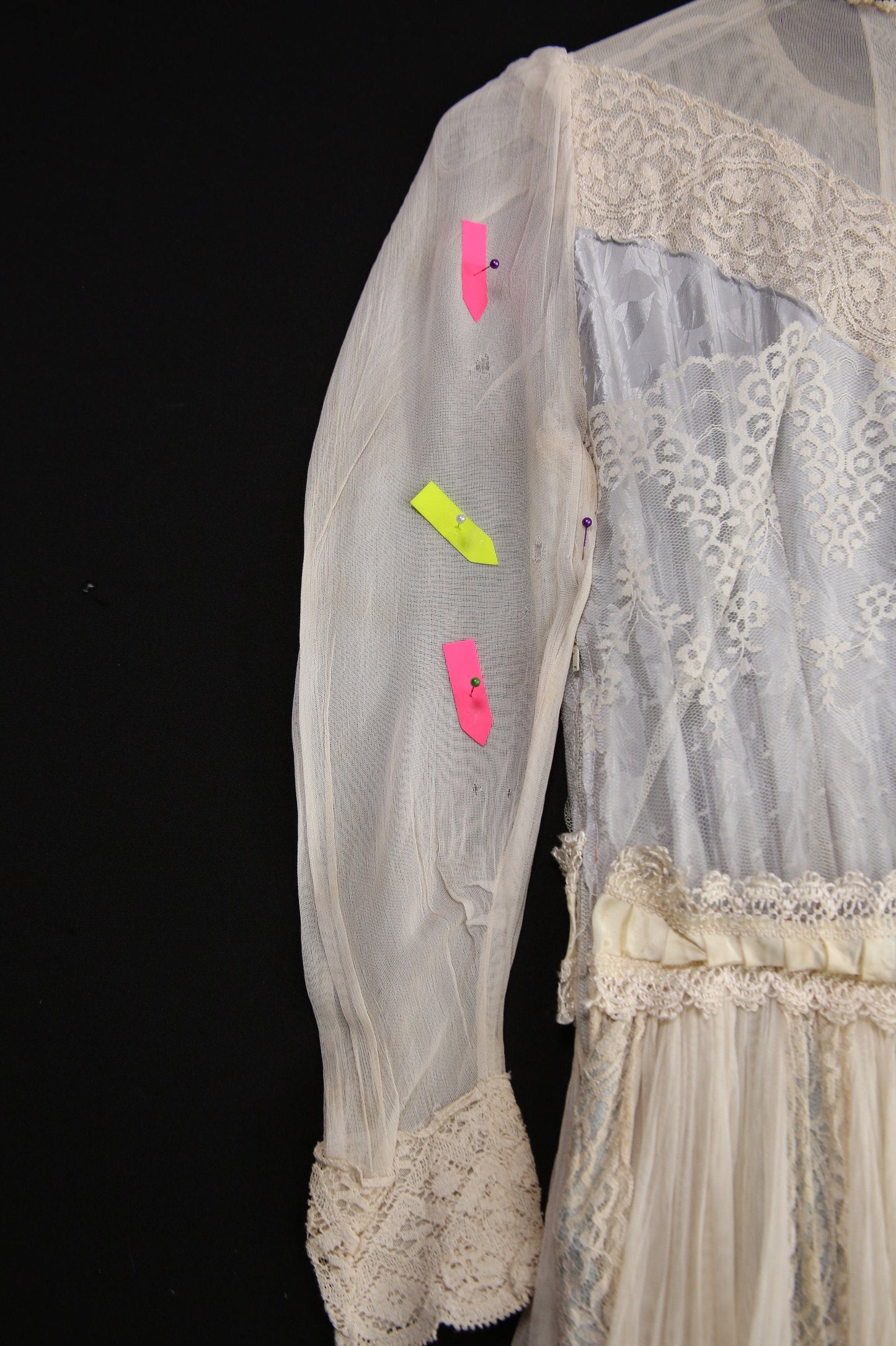 Vintage White Wedding Dress - Distressed