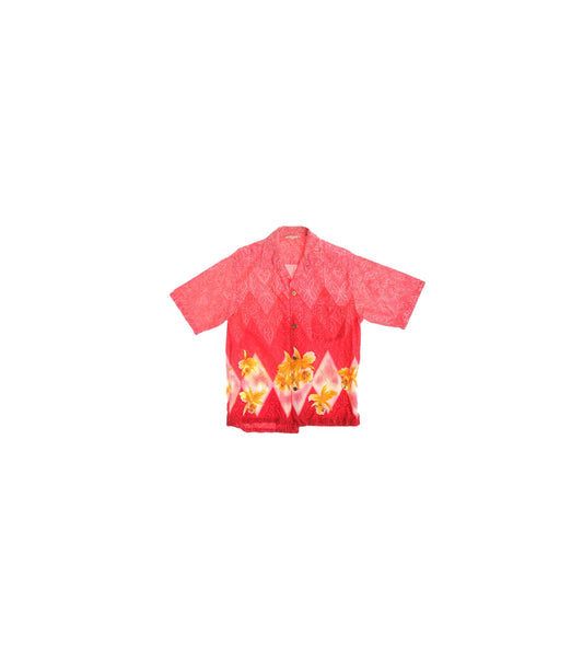 Vintage Hawaiian Shirt by Hawaiian Tops / Made in Hawaii / Estimated era: 40s - 50s