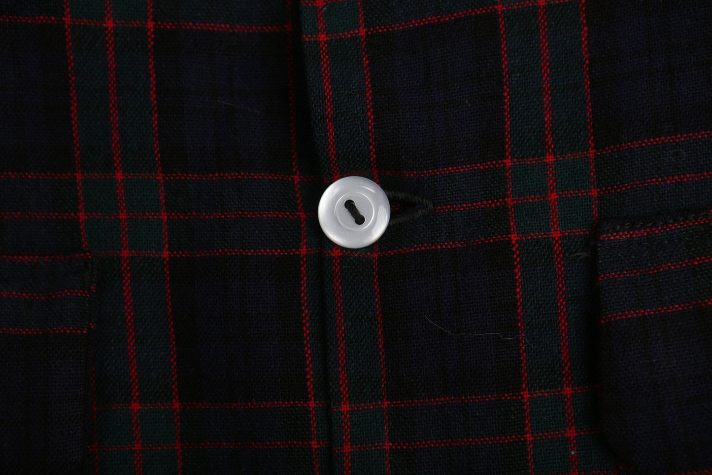 Vintage Women's Blue Plaid Shirt / Era 40s - 50s