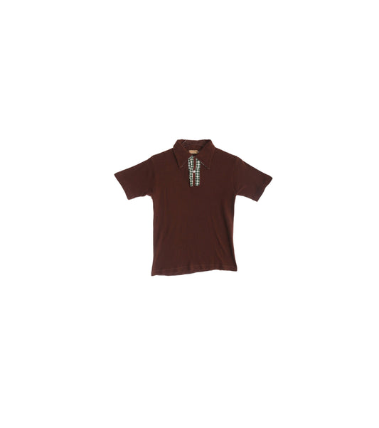 Vintage Men's Red Polo Shirt by Kaynee Regata / Estimated Era: 60s - 70s