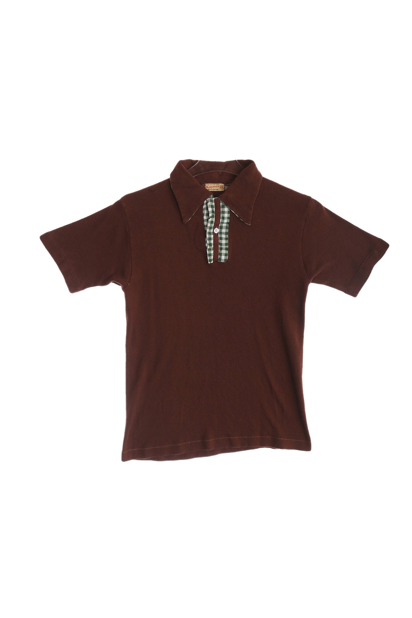 Vintage Men's Red Polo Shirt by Kaynee Regata / Estimated Era: 60s - 70s